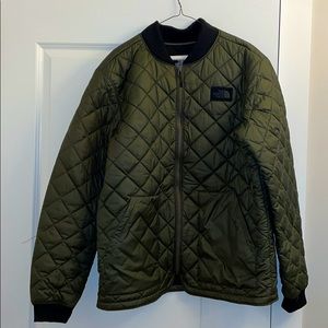 The North Face Fleece Line Bomber Jacket (Green)